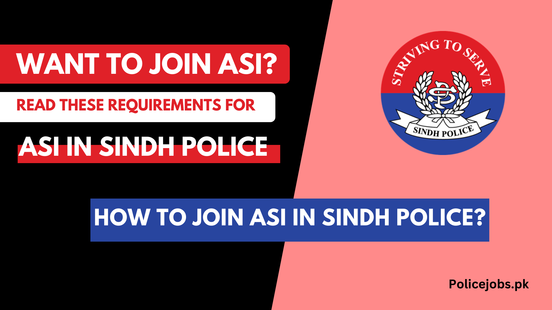 How to Join ASI in Sindh Police